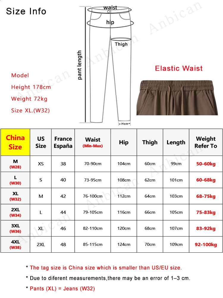 Spring and autumn mens cargo pants outdoor waterproof elastic nylon straight adjustable hem loose fit for runners 240823