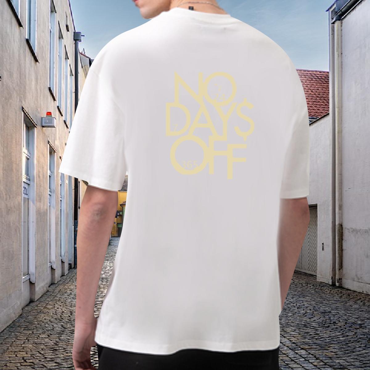 Cool Design T Shirts Men 230g Pure Cotton letter Daily Wear Custom Cartoon O Neck Short Sleeves Tshirt for Man Woman Classic Tops Tees