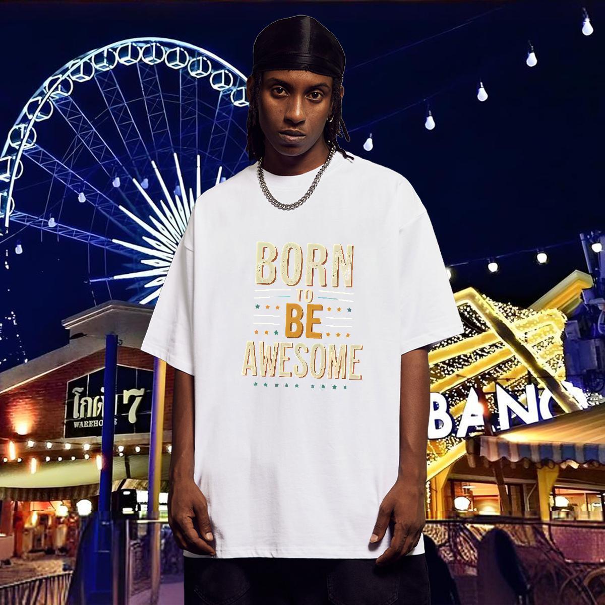 Wholesale Mens T Shirts 100% Cotton 230g letter Street Wear Customized Print Breathable Crew Neck Men Tees New Tops Tees