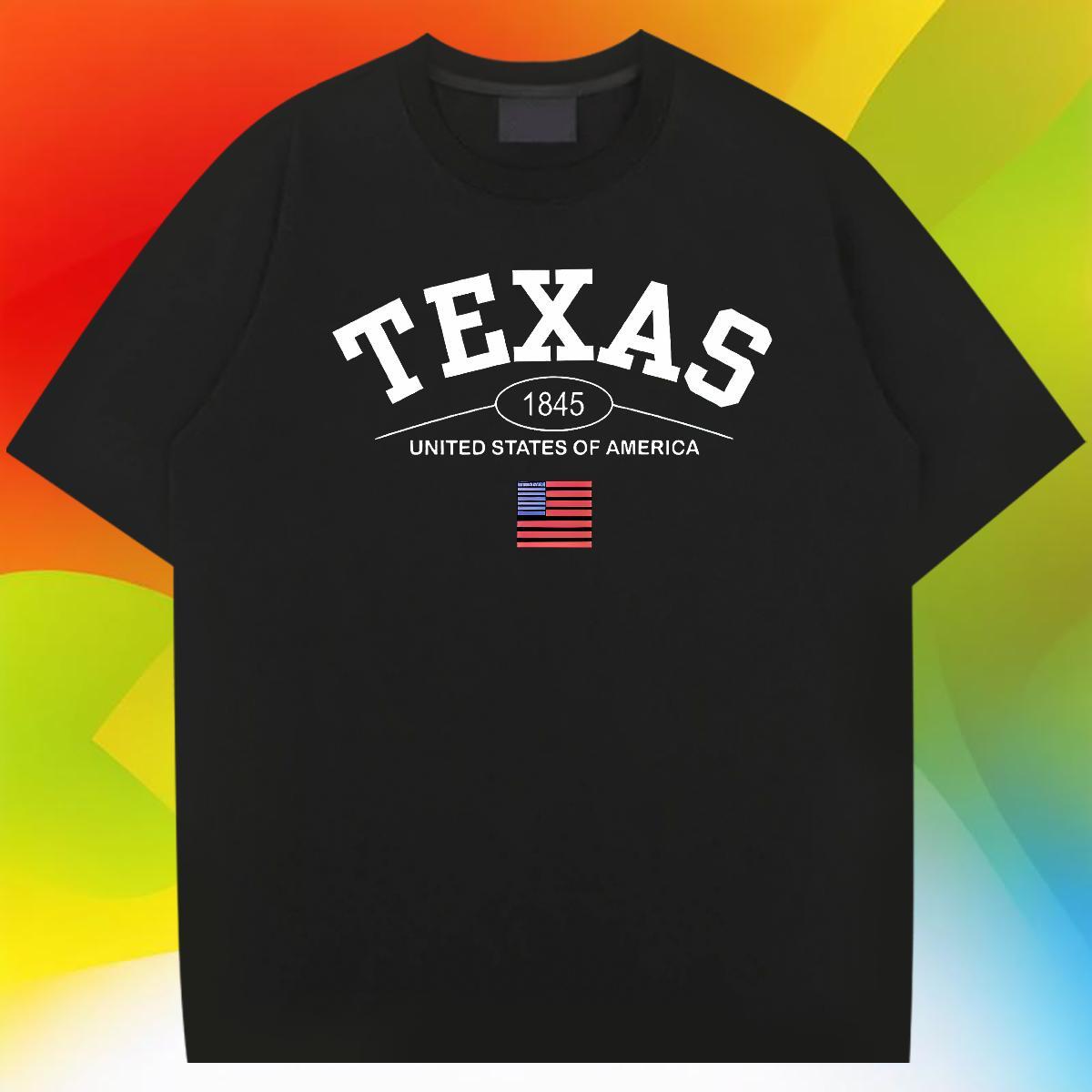 Soft T-Shirts for Men 230g Cotton letter Daily Outfit Cartoon Print Round Neck Short Sleeve Tshirts 2024 Designer Top Tees