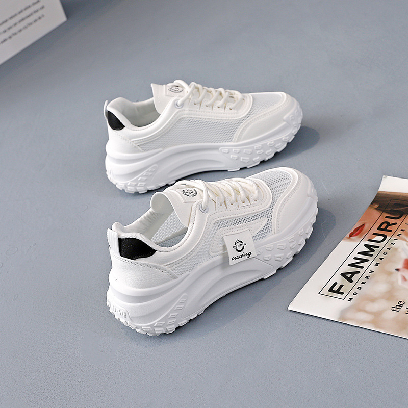 Ddmysports Women S Sports Styles Summer New Items Mesh Breathable Hollowed Out White Board Shoes Women Q OUTDOOR
