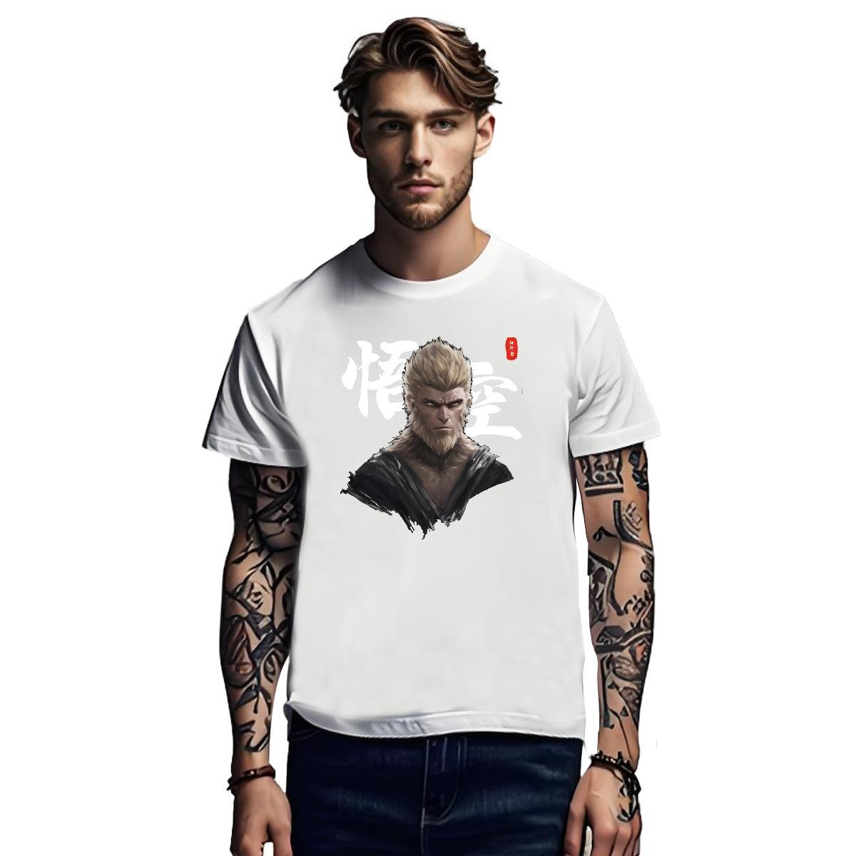 Comfortable T Shirt For Man 100% Cotton 230g Street Casual Breathable Short Sleeve Men Tshirts Wholesale White Plus Size Top Tees