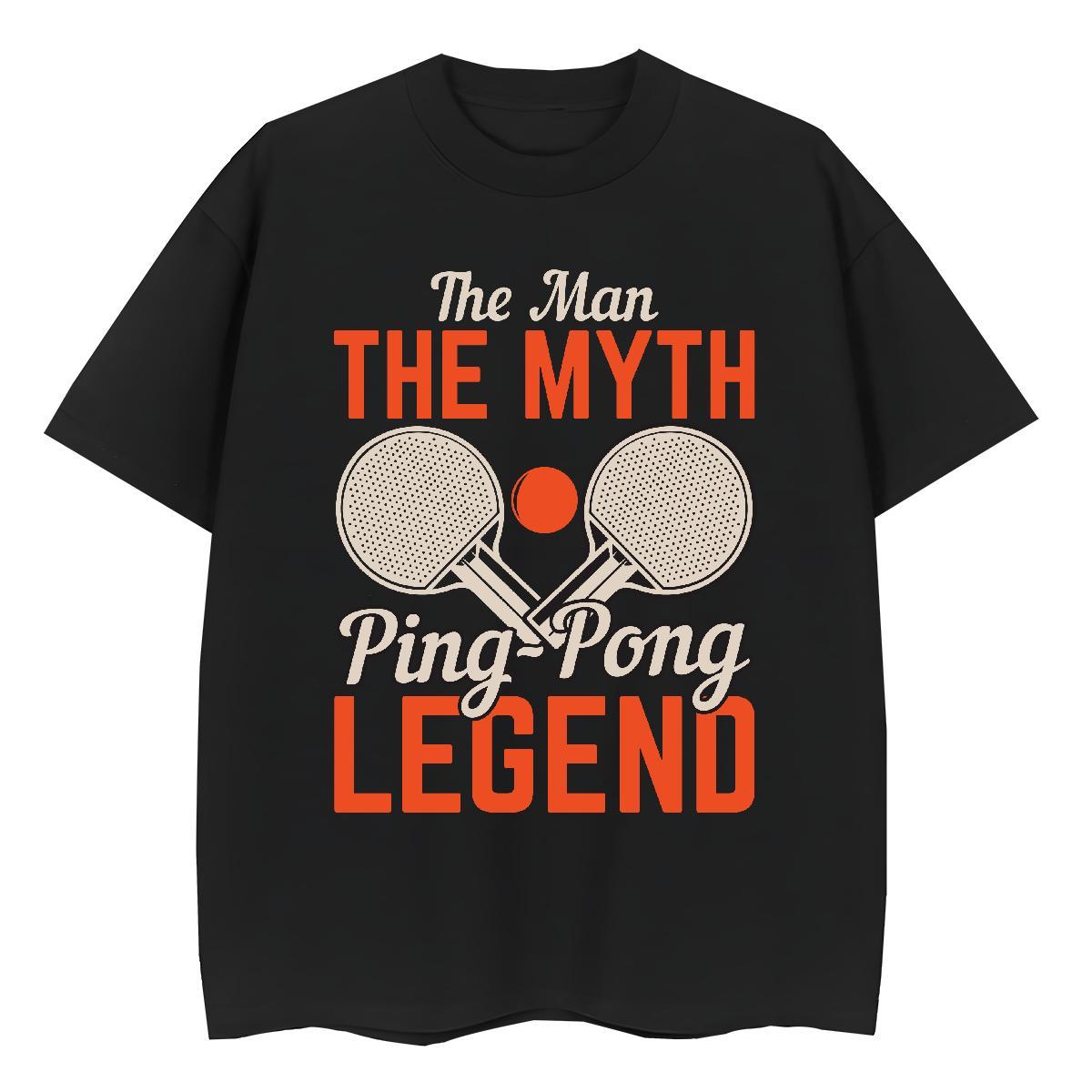 Wholesale Tshirt for Man Woman 230g Pure Cotton PING PONG Spring Summer T shirt Short sleeve Soft DIY Logo Top Tees