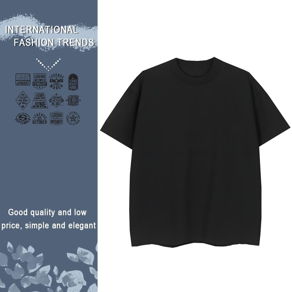 Nice Womens Tshirts 100% Cotton 230g letter Street Wear T Shirts Women Short sleeve Soft DIY Anime Tops