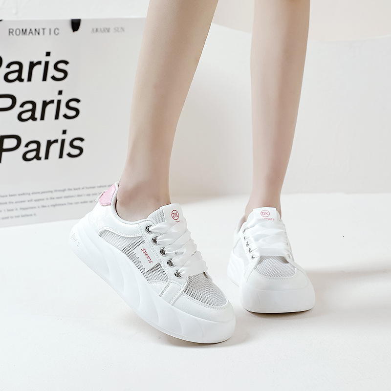 Ddmysports Sports For Women Summer New Mesh Breathable Soft Sole White Shoes Junior High School Fashion Board OUTDOOR
