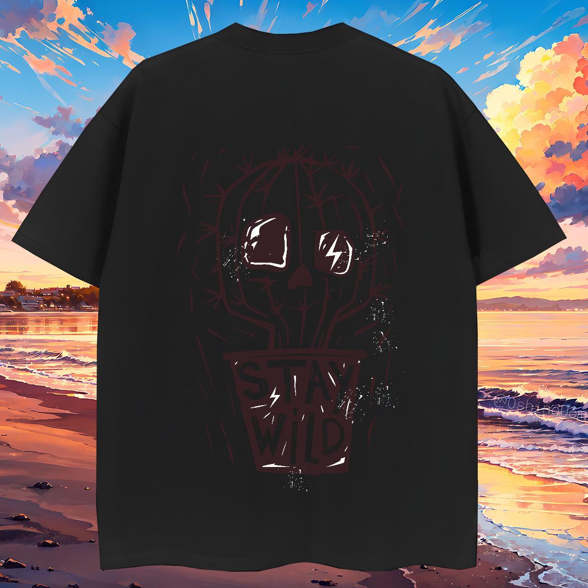Free Shipping T-Shirts for Men 100% Cotton 230g skull Hip Hop Plus Size Custom O Neck Short Sleeves Men Tees Fashion Design Wear