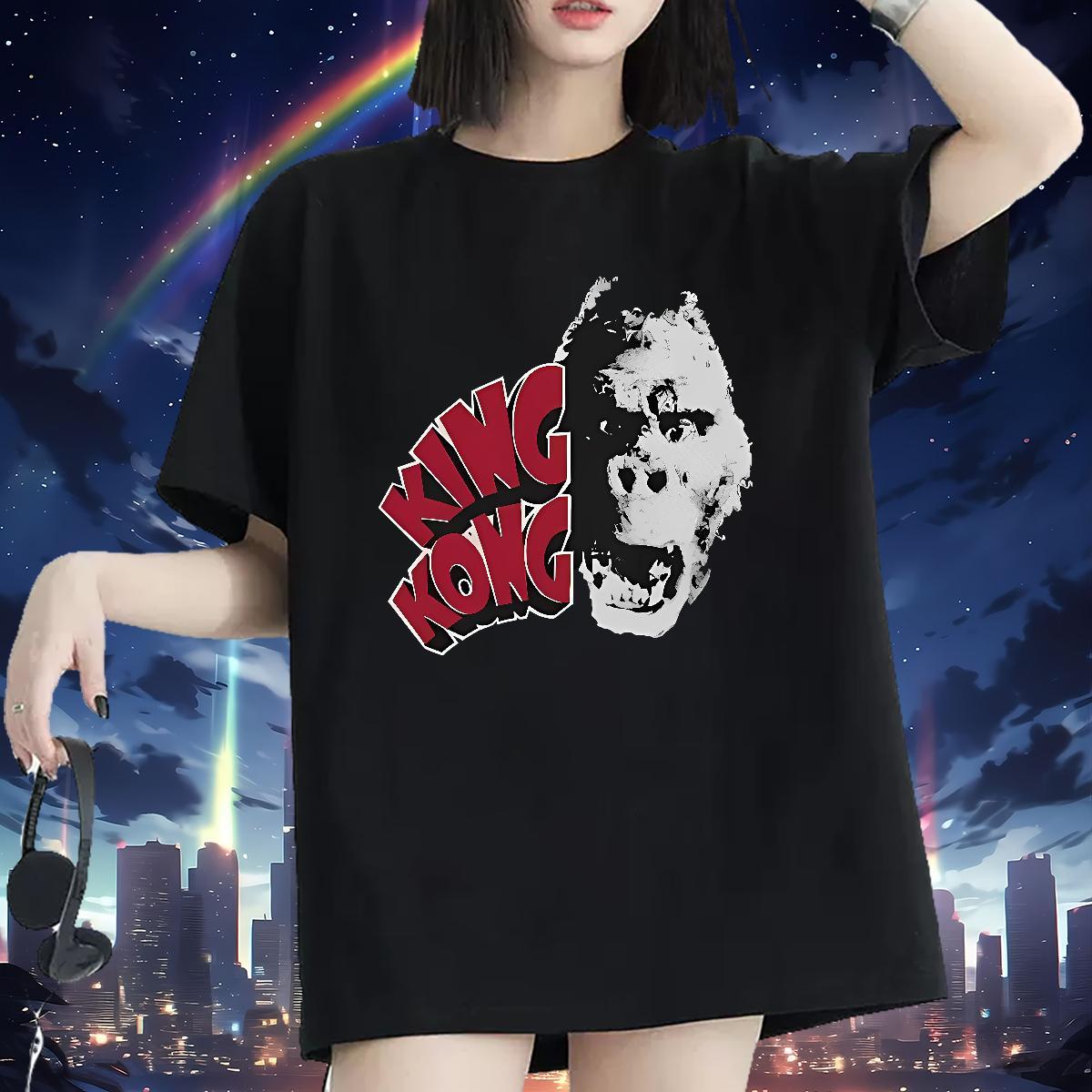Designer Nice Unisex Tshirts 100% Cotton 230g scary Outdoor T Shirt For Woman Breathable Short Sleeve DIY Anime Tops