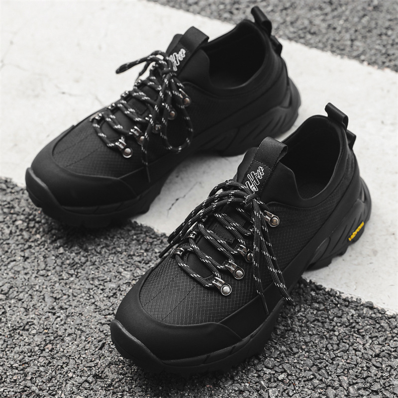 Ddmysports Autumn Fashion Men S Dad Trendy Breathable Workwear Shoes High End And Thick Soled Hiking OUTDOOR