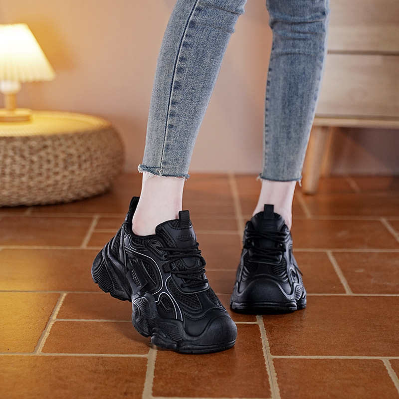 Ddmysports Ins Korean Version New Height Increasing For Women Autumn Student Running Thick Soled Sports Dad Casual Shoes RW AB OUTDOOR
