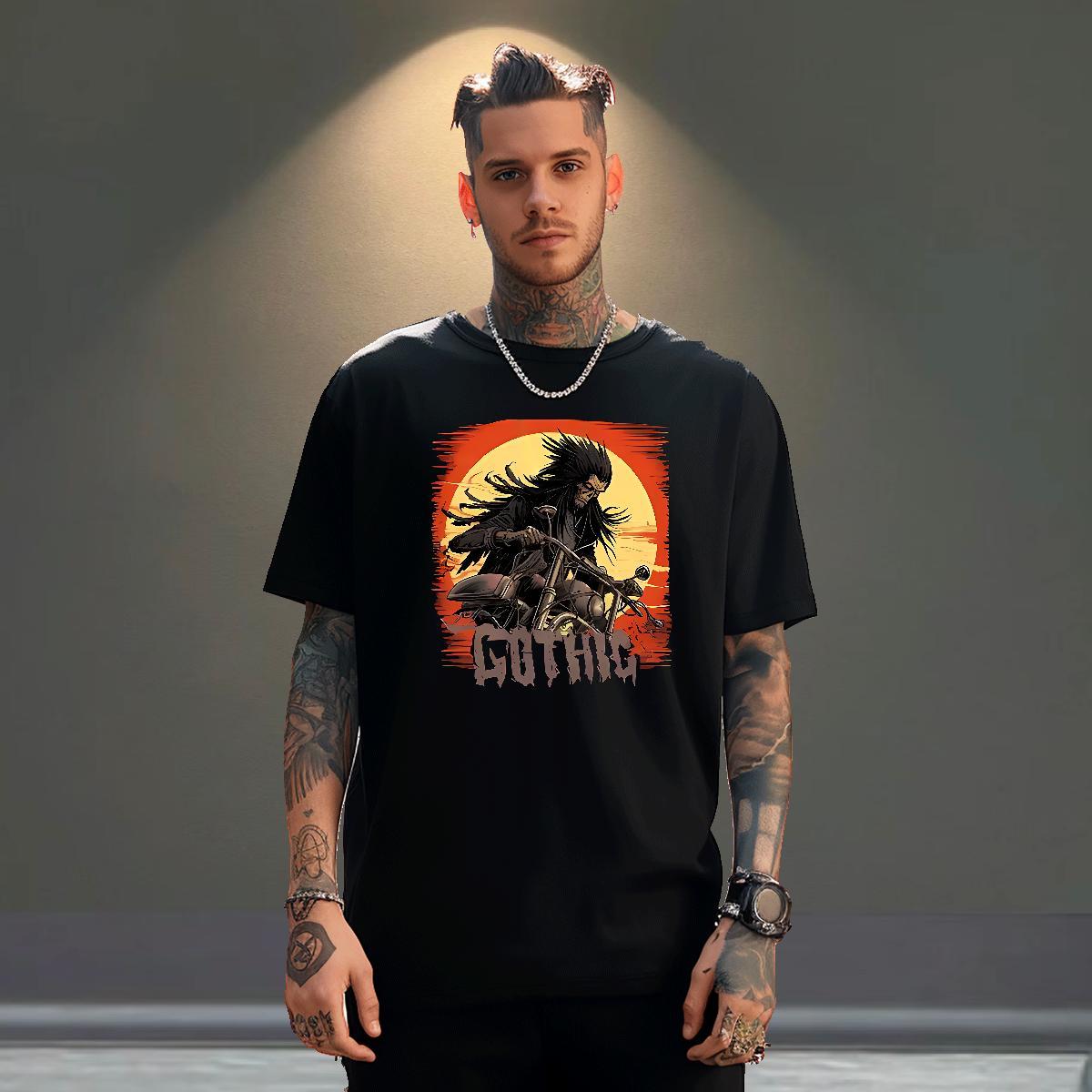 Designer T-Shirts for Men 100% Cotton 230g skull Summer Casual Custom Printed Pure Cotton Mens Tshirts DIY Customized Top Tees