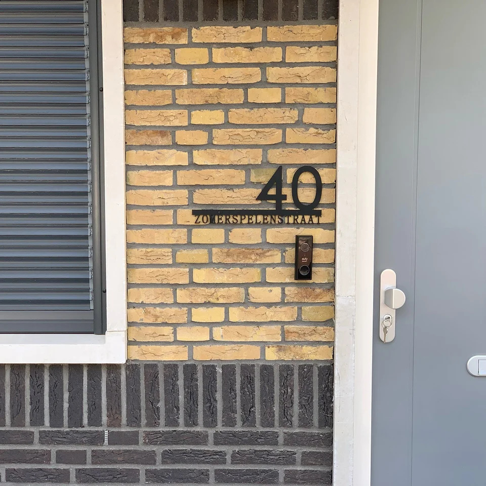 2540cm Custom Doorplate Outdoor Wooden House Number Door Plates Address Plate Alphanumeric Plaque House Street Number Sign 240823