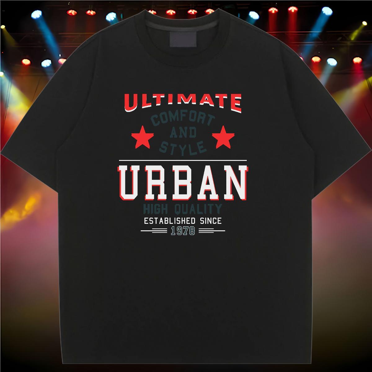 Female Womens Tshirts 100% Cotton 230g letter Daily Outfit T-Shirts O-Neck Short Sleeve Anime Tees