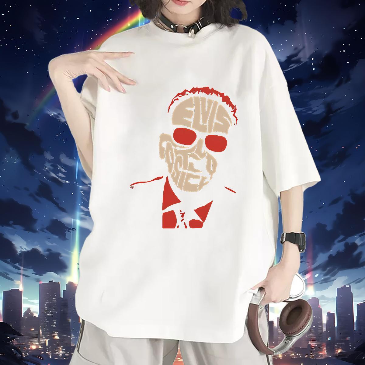 Lady Lady T shirt 100% Cotton 230g scary Casual Beach Women T Shirts Comfortable Anime Print Polos