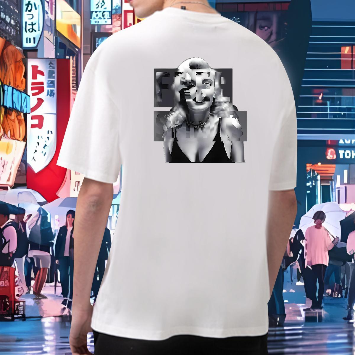 Wholesale T-Shirts for Men 230g 100% Cotton character Daily Outfit Custom Print Oversized Breathable Short Sleeve Men Tshirts Fashion Clothes