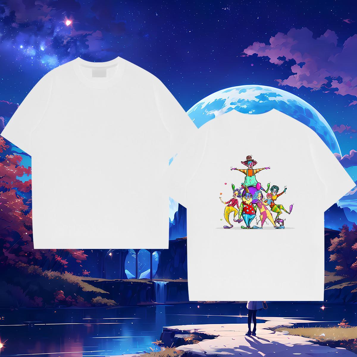 High Quality T shirt 230g 100% Cotton portrait Beach Oversized 4XL O Neck Short Sleeves Mens Tshirts Classic Tees