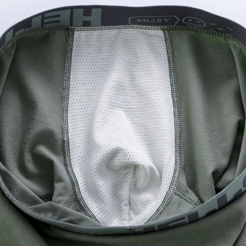 Mens Boxing Underwear Comfortable Cotton Cuecas Calzoncillos Breathable Shorts 240822