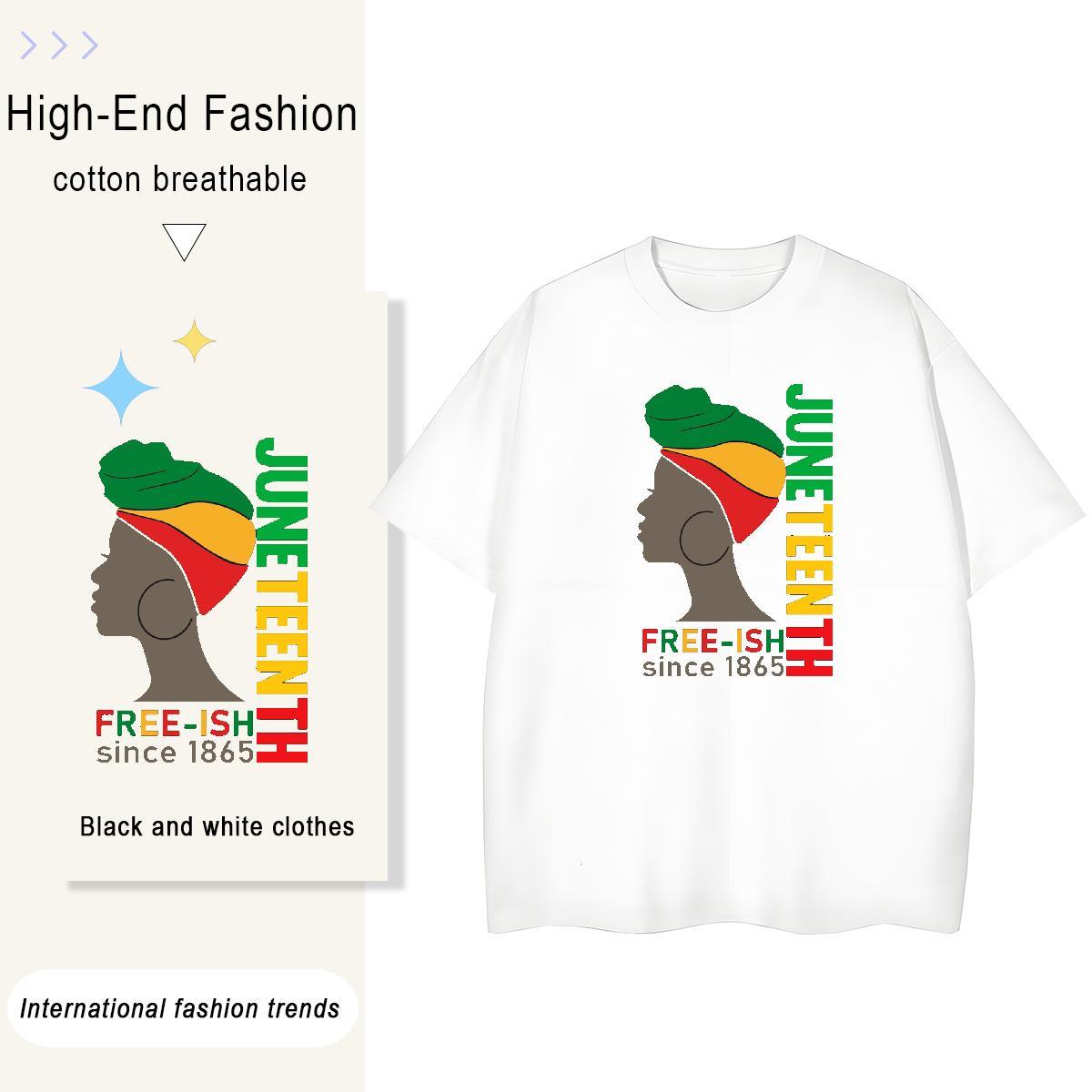 Loose fit Lady T shirt 230g 100% Cotton letter Street Wear T-Shirts for Women Round Neck Short Sleeve Anime Oversized Tops Shirt