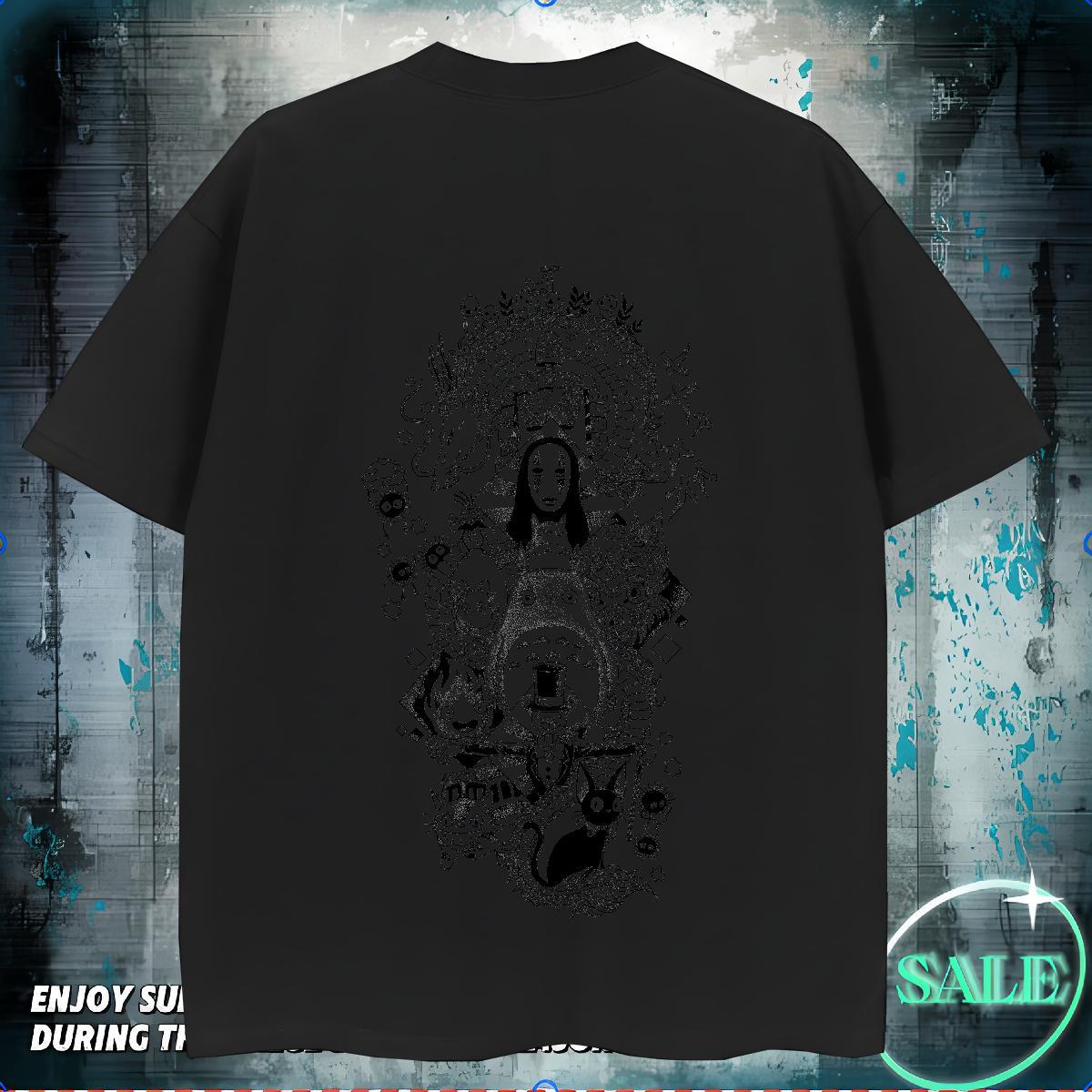 Classic T-Shirts for Men 230g Cotton eye of the devil Street Casual Asian Size Short Sleeve O-Neck Men Clothes T-Shirt 2024 Summer Tee Shirt