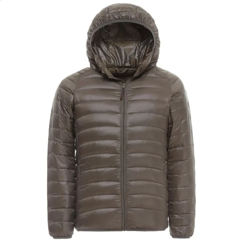 Winter mens Ultralight down jacket outdoor Soprt portable warm park windproof skiing climbing duck 240822