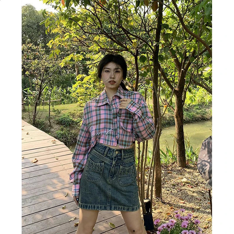 MEXZT S-3XL Harajuku plain weave shirt for women oversized detachable long sleeved shirt streetwear Korean embroidery patch style 240822