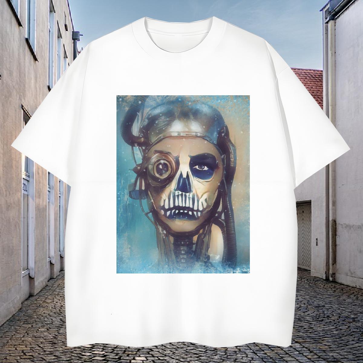 Cool T-Shirts for Men 100% Cotton 230g skull Casual Customized O Neck Short Sleeves Mens Tshirts New Arrival Polos