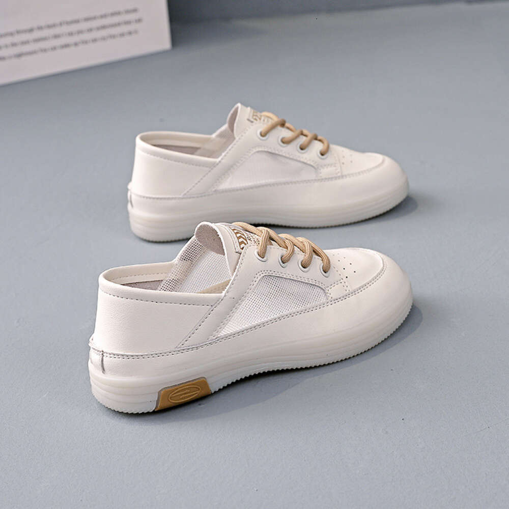 Ddmysports Mesh Breathable White For Women Summer New Versatile Board Shoes Lightweight Soft Soled Sports OUTDOOR