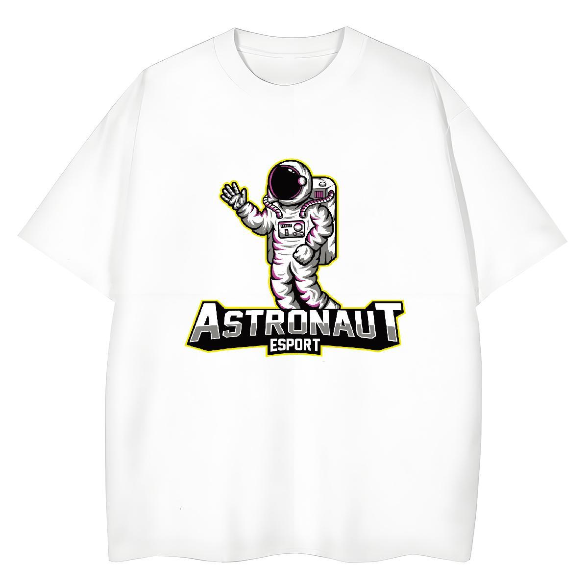 Lady Women Tshirts 100% Cotton 230g universe Hip Hop Street Woman T Shirts Short sleeve Soft Cartoon Printing L-4XL Top Shirts