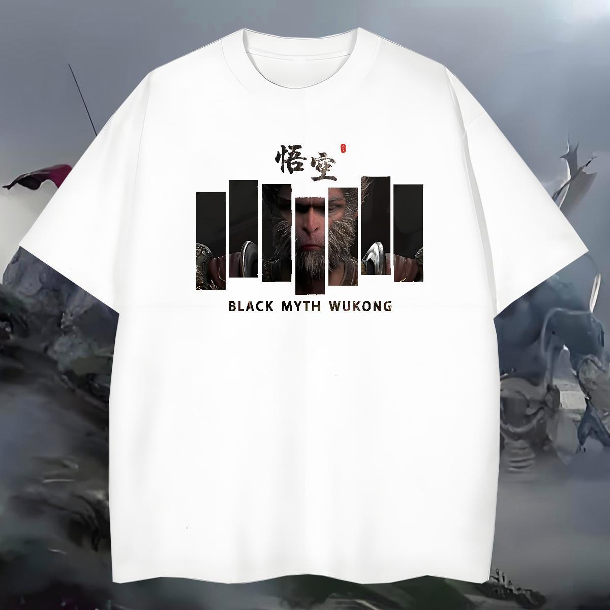 Comfortable T shirt 100% Cotton 230g Daily Wear Crew Neck Breathable Mens Tshirts 2024 New Skull Tops