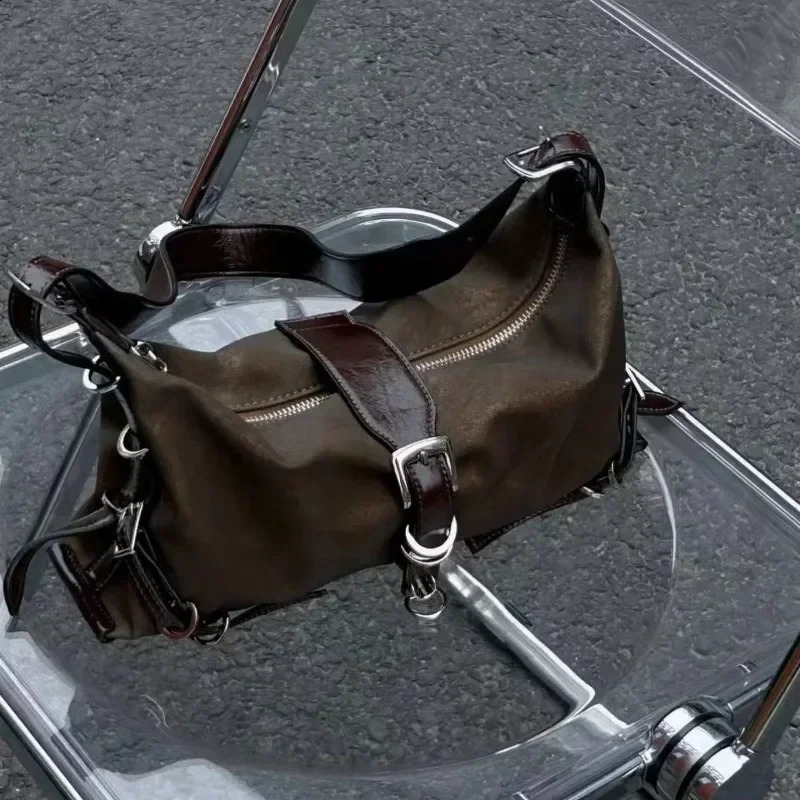 Vintage Korean All Match Streetwear Handbags Fashion Grunge Casual Shoulder Bags Y2k Aesthetic Ins Simple Crossbody Trendy 240919