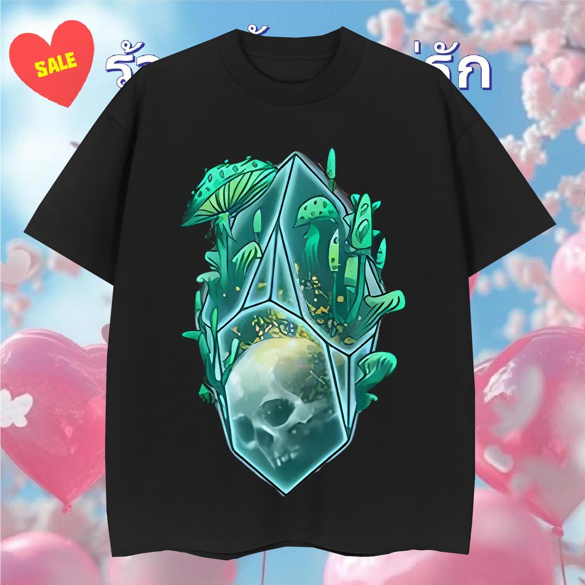 High Quality T Shirts Men 100% Cotton 230g skull Street wear Hip Hop Black White Breathable Tshirt for Man Woman New Polos