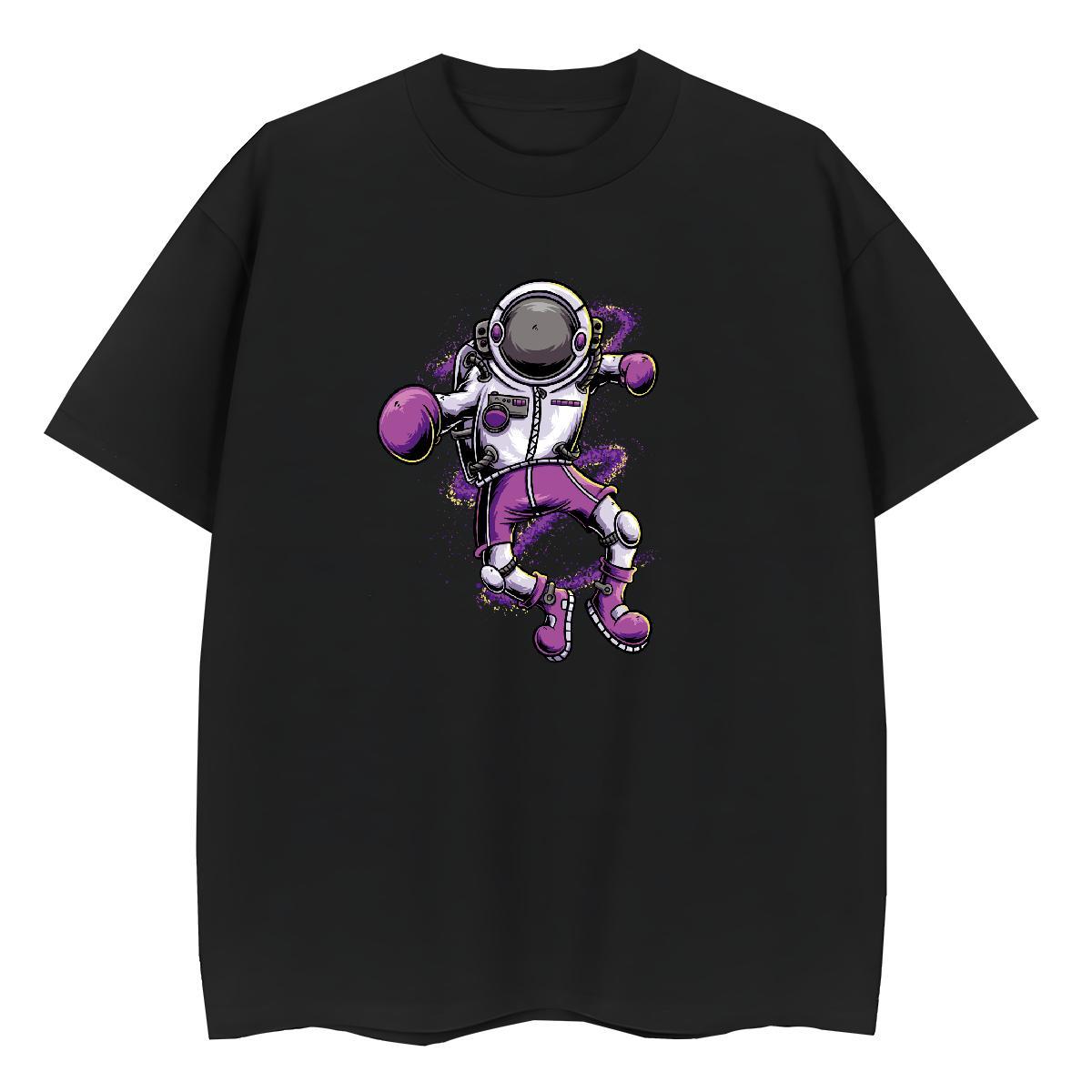 High quality Unisex Tshirts 230g Pure Cotton cosmonaut Beach T-Shirts Breathable Crew Neck Anime Oversized Tops Tees