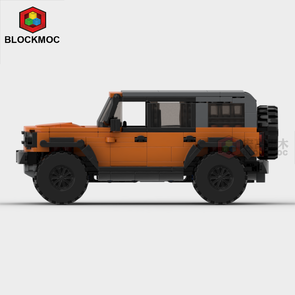 MOC Bricks Ford Barricade Raptor SUV Fordham Bronco Mustan Racing Sports Car Set Toys Speed Blocks for Gifts