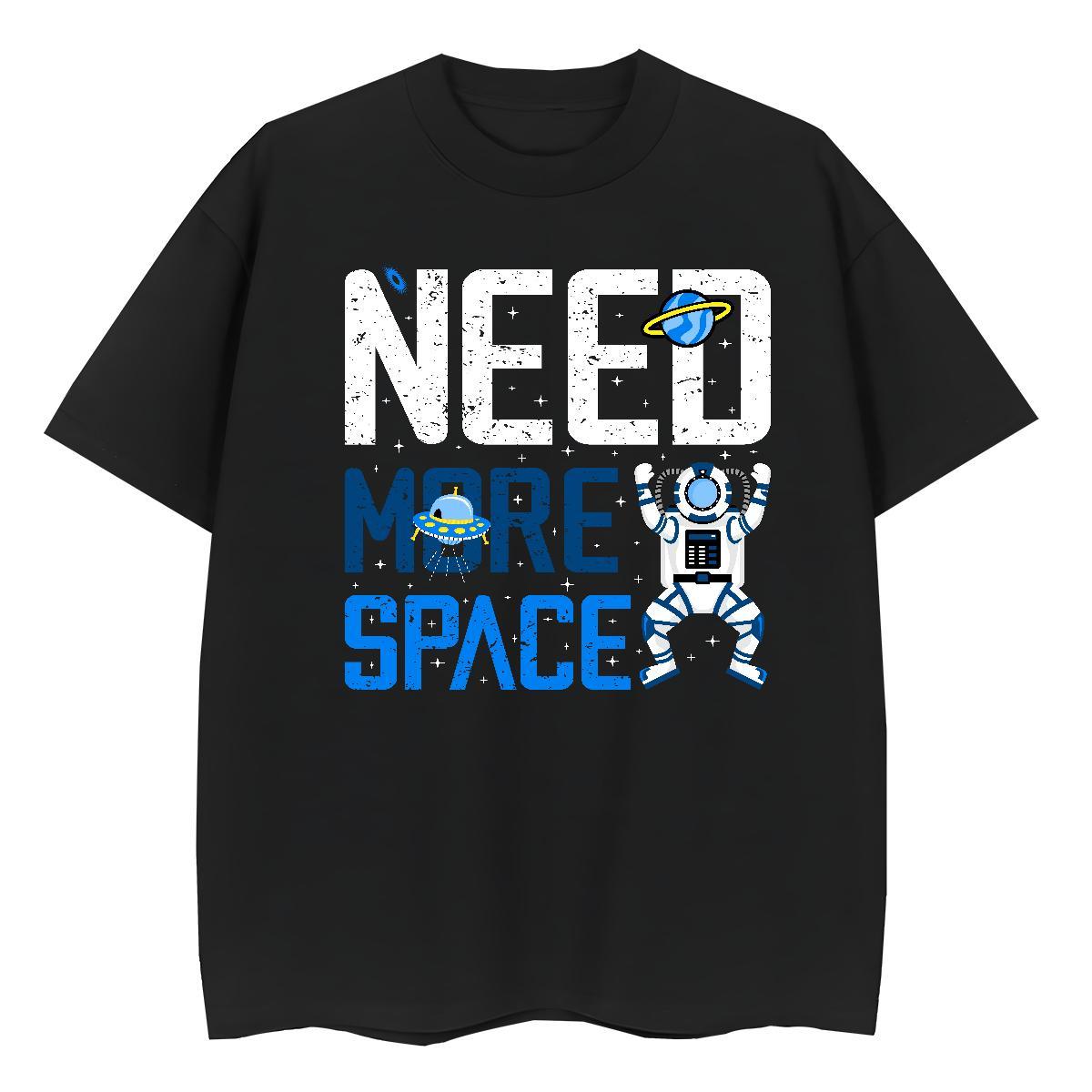 Popular Woman Tshirt 230g Pure Cotton cosmonaut Hip Hop T Shirts Women Crew Neck Breathable Customized Tops
