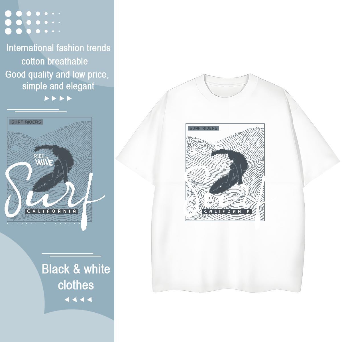 Soft Womens Tshirts 100% Cotton 230g icon High Street Hip Hop Women T Shirts Crew Neck White Plus Size Tops Tees