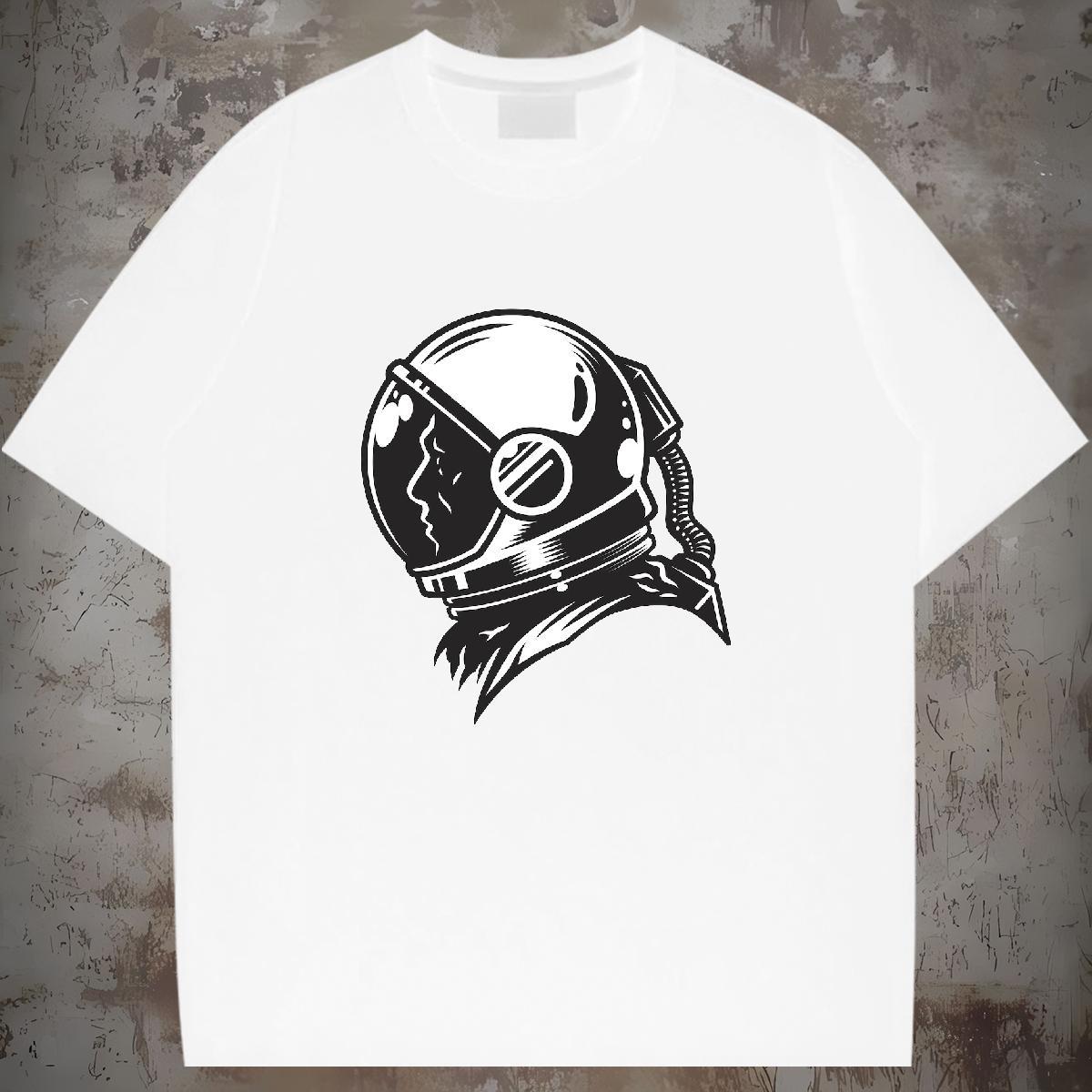 Designer Womens Tshirts 230g Pure Cotton universe Street T Shirts Women Comfortable Cartoon Printing L-4XL Tees