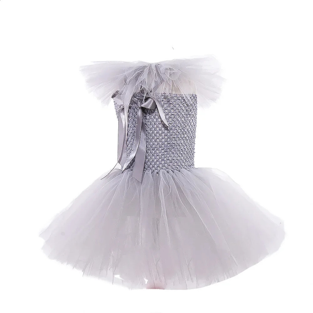 Stephen Kings It Girl Halloween Costume Childrens Clothing Grid Princess Dress Set Role Playing Performance Wearing Gloves 240823