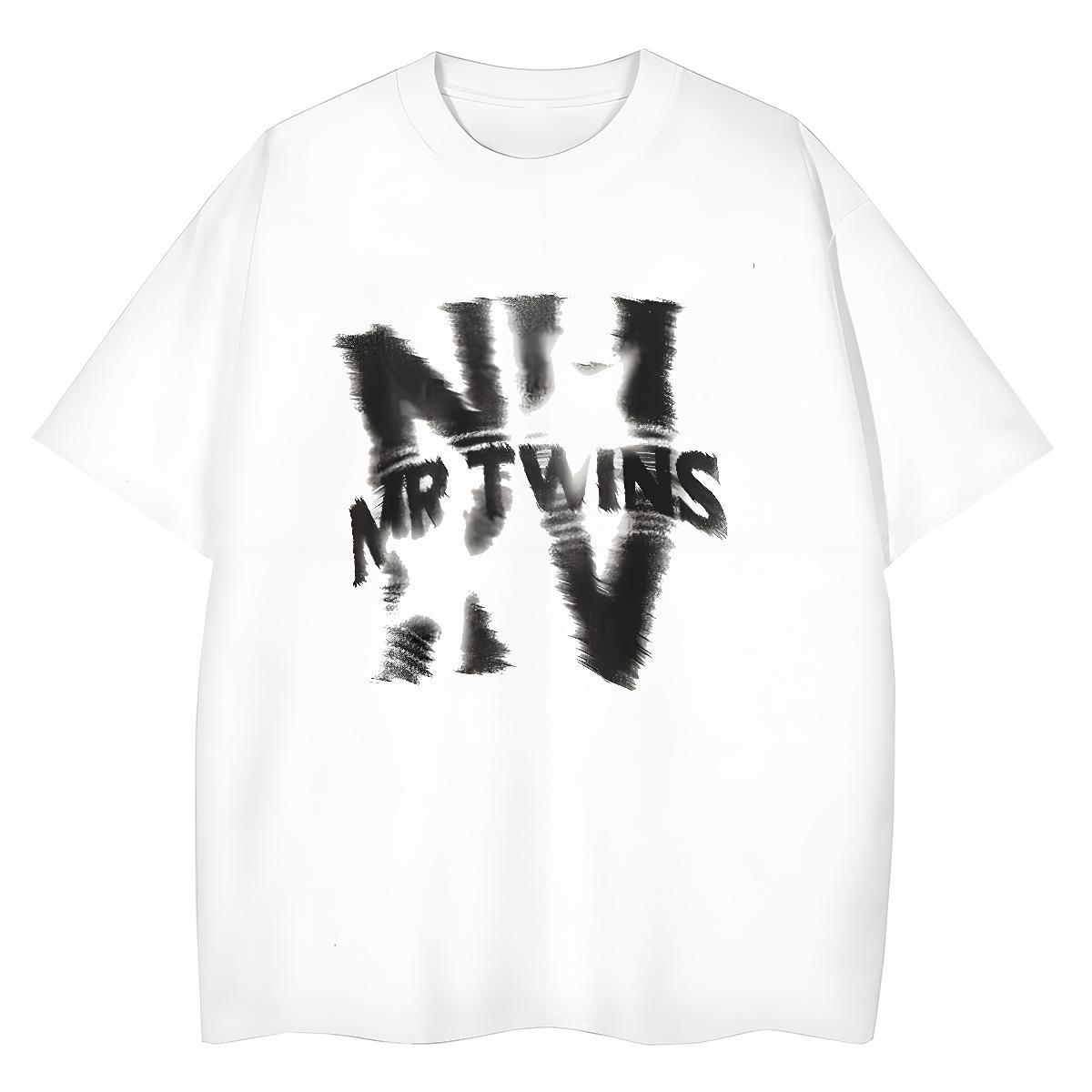 5A Women Tees 230g 100% Cotton letter Daily Wear T shirt Breathable Crew Neck Customized Clothes Shirt