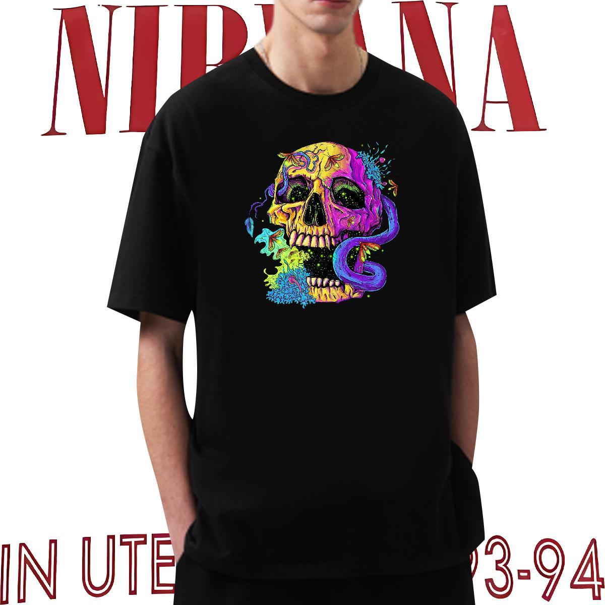 Free Shipping T-Shirts 230g Pure Cotton skull Beach Graphic Breathable Men Tees Stylist Clothings