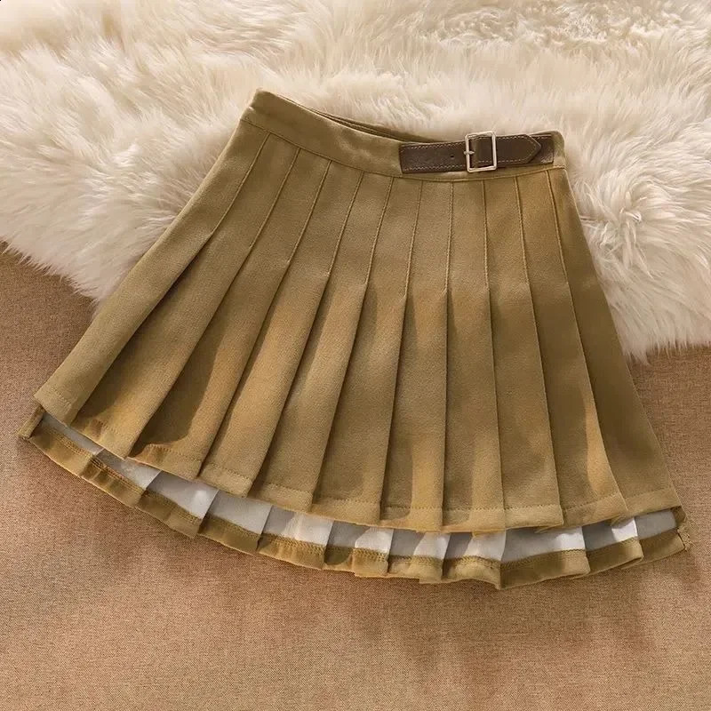 Womens Sets College Style Striped Shirts Knitted Coat Pleated Skirts Fashion Ladies Sweet Three Piece Womens Clothing 240823