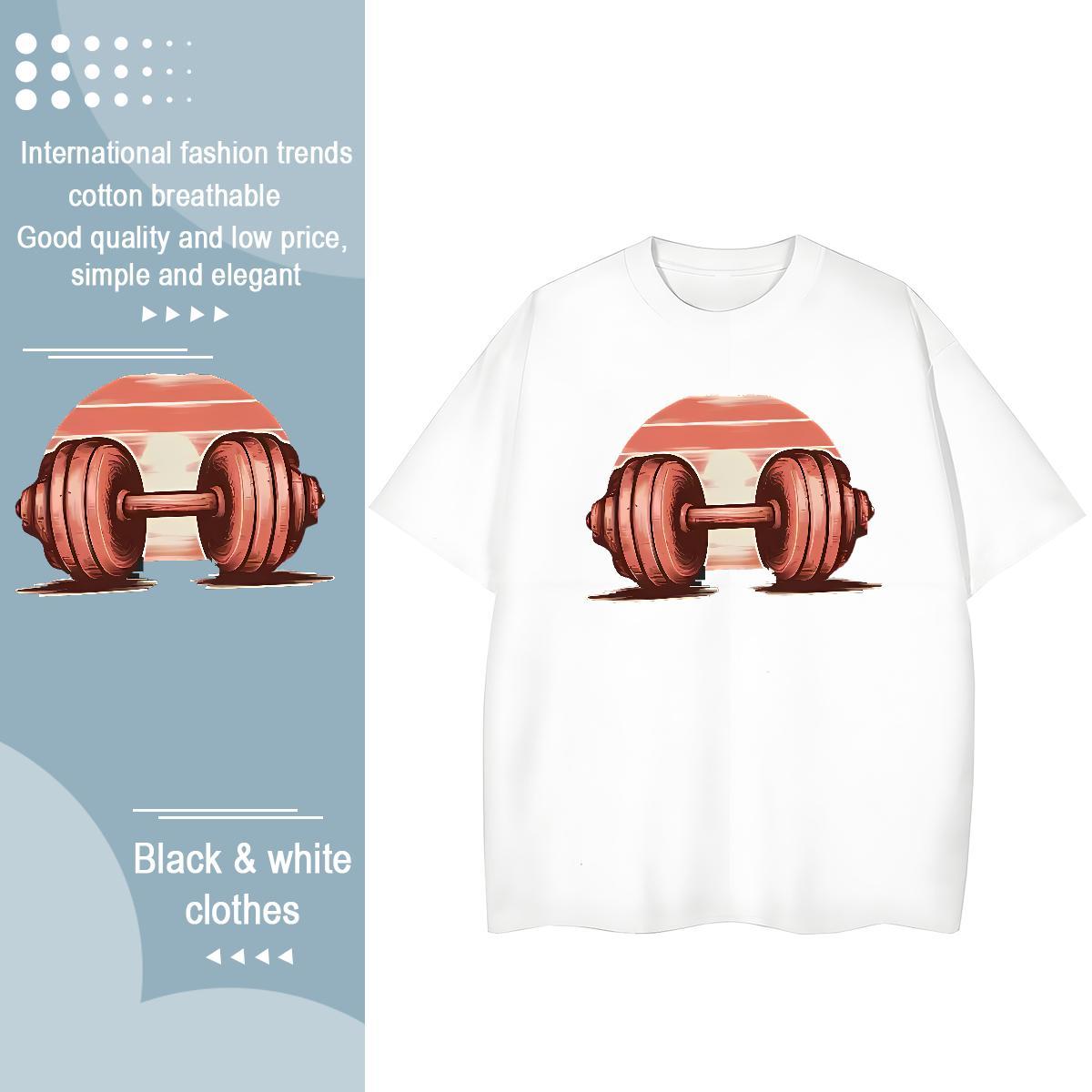 Designer Woman Tshirt 100% Cotton 230g sunset High Street Hip Hop T-Shirts for Women Breathable Soft Cartoon Printing L-4XL Top Shirts