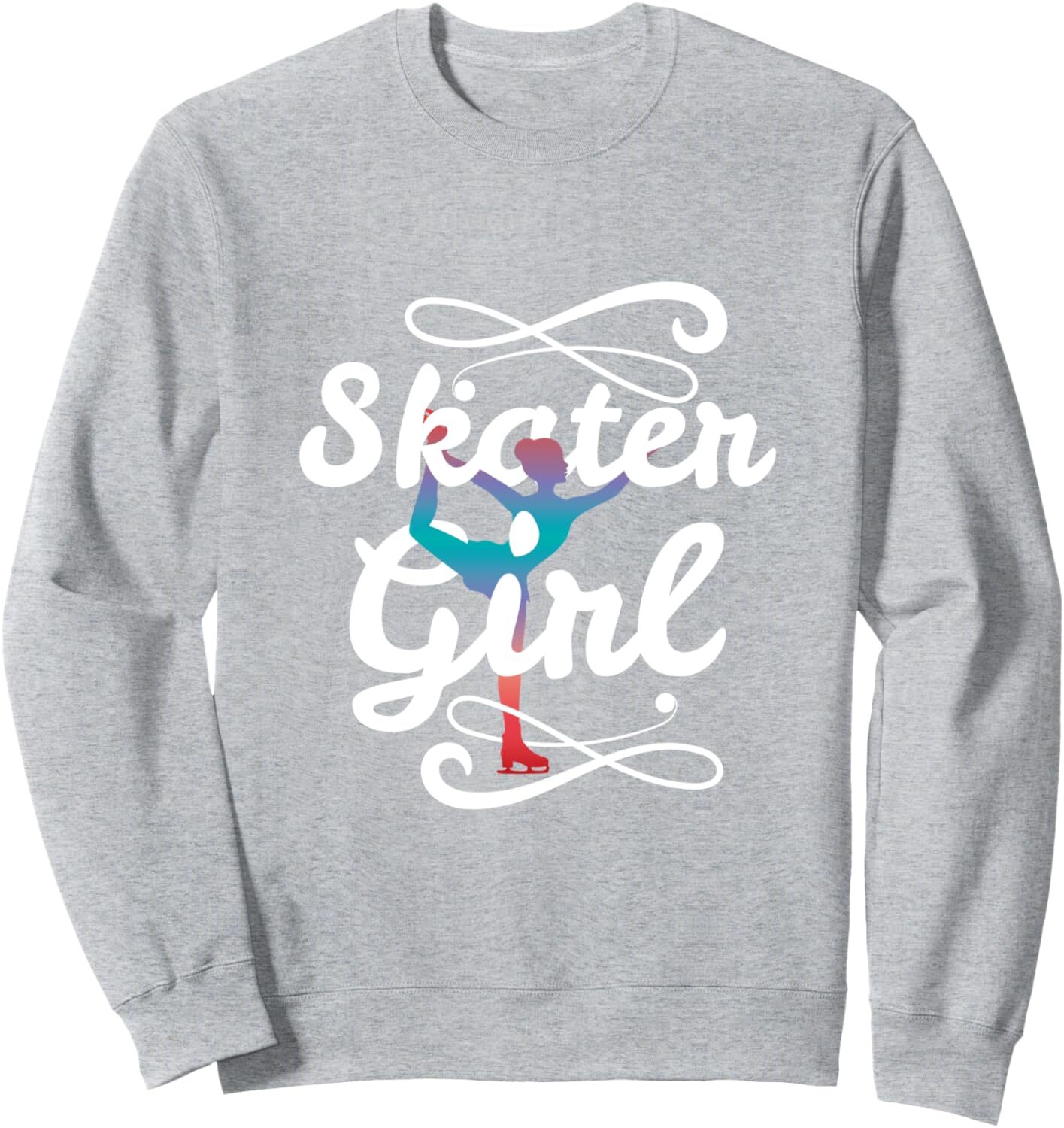 Long Sleeve Shirts for Men sweatshirt Retro Ice Skating Girl Funny Gift Skate Lovers Sweatshirt T shirt Tee Streetwear Casual tops clothes