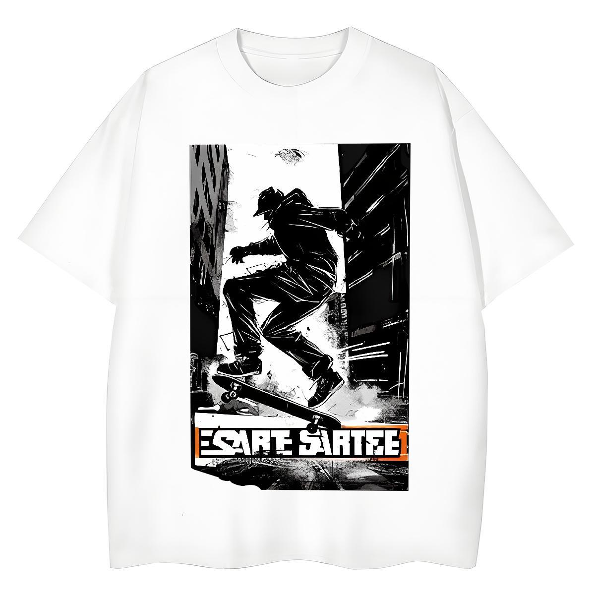 Brand Couples T Shirts 100% Cotton 230g game Hip Hop Street T shirt Crew Neck Breathable Oversized Tees