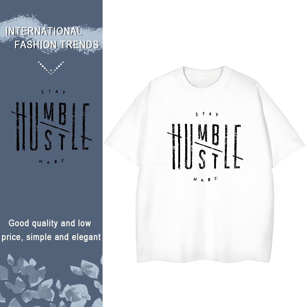 Free Shipping Tshirt for Man Woman 100% Cotton 230g letter Casual Beach T-Shirts for Women Breathable Crew Neck Customized Tops Shirt