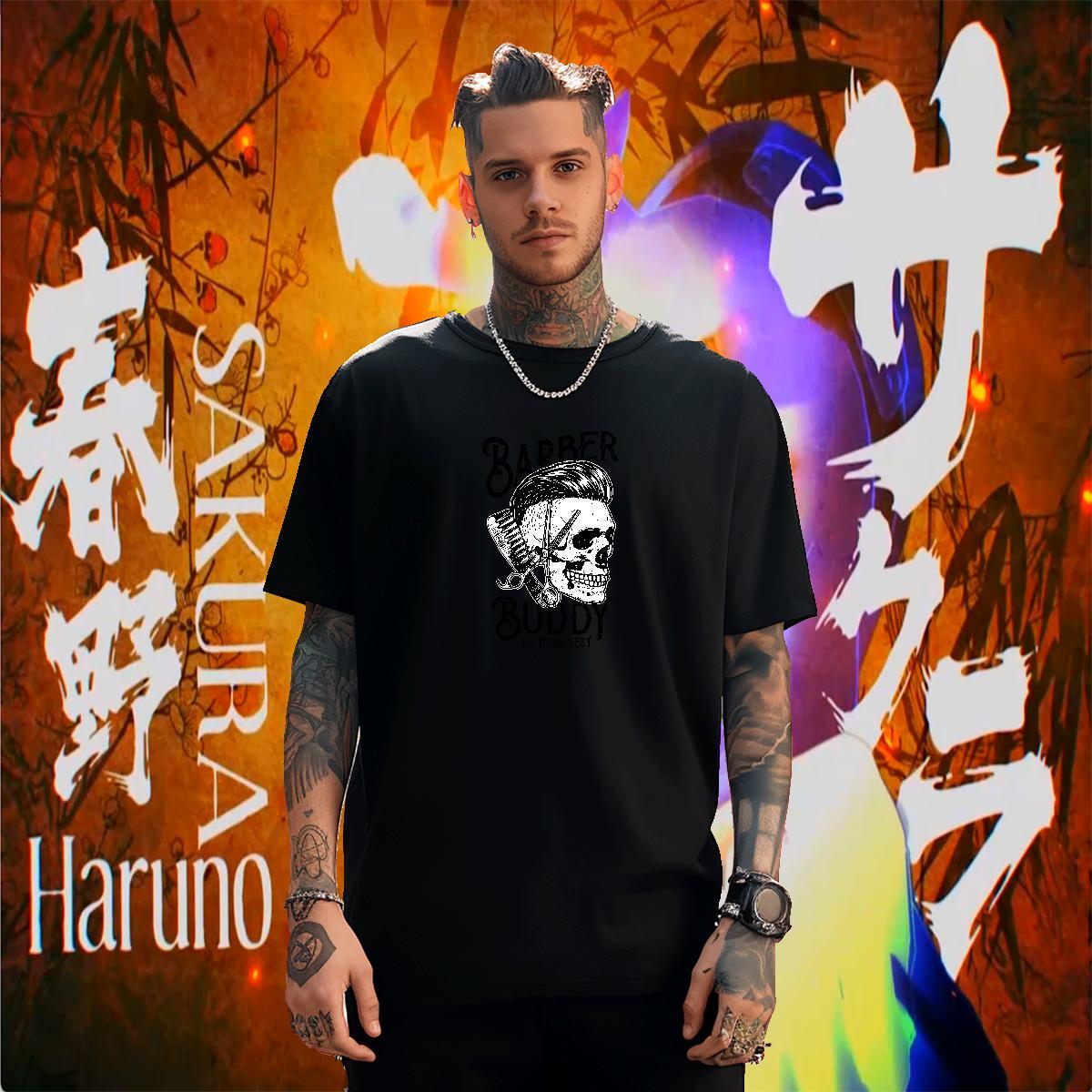 Popular T shirt 100% Cotton 230g skull Street DIY Anime Short Sleeve Soft Tshirt for Man Woman Factory Direct Clothes