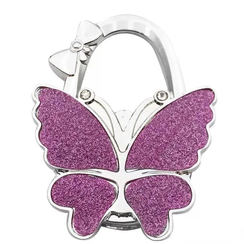 Handbag Hanger Hook Glossy Matte Butterfly Foldable Table for Bag Purse HJ5.31 LL