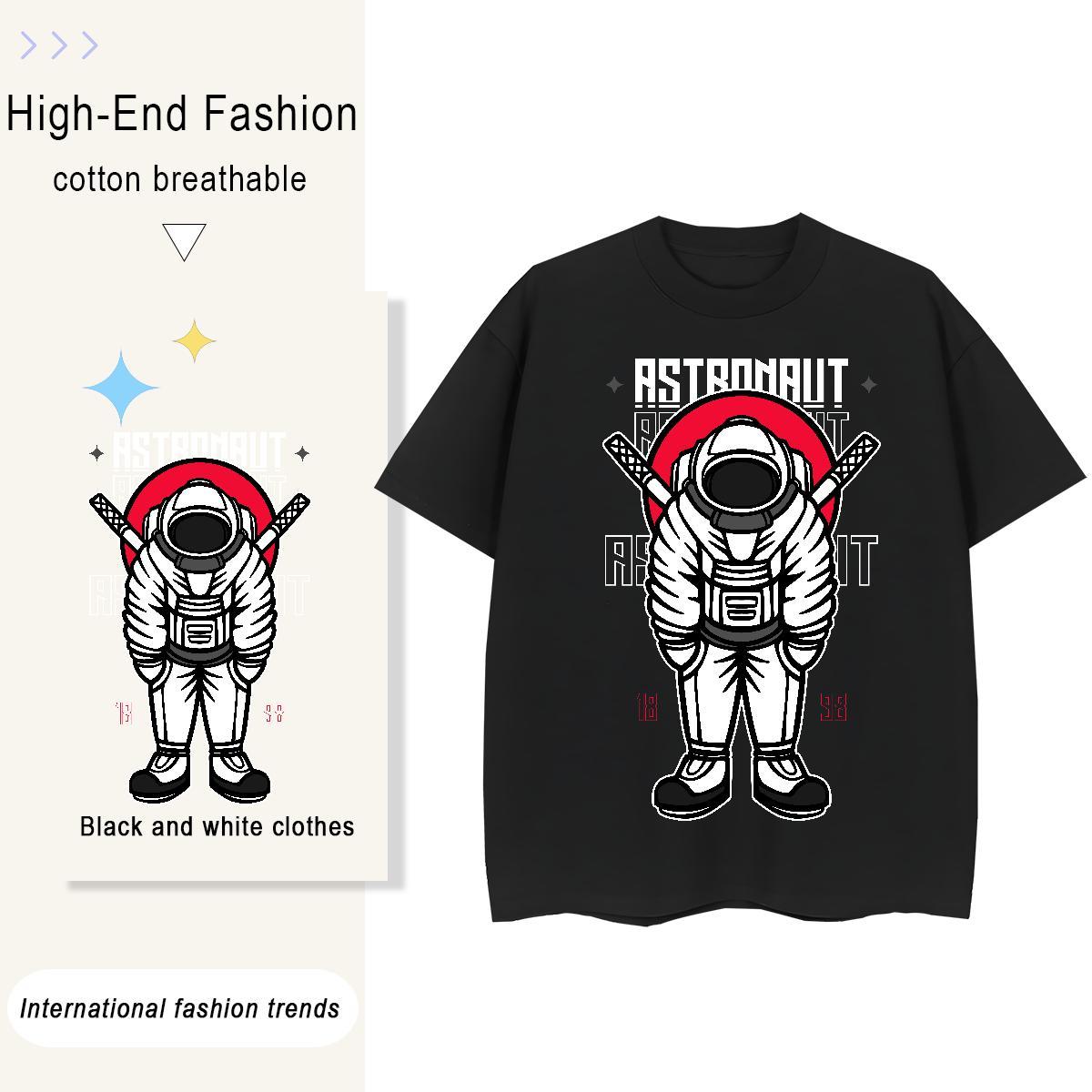 Unisex Unisex Tshirts 230g 100% Cotton universe Outdoor T Shirt For Woman Round Neck Short Sleeve Plus Size Custom Clothes Shirt