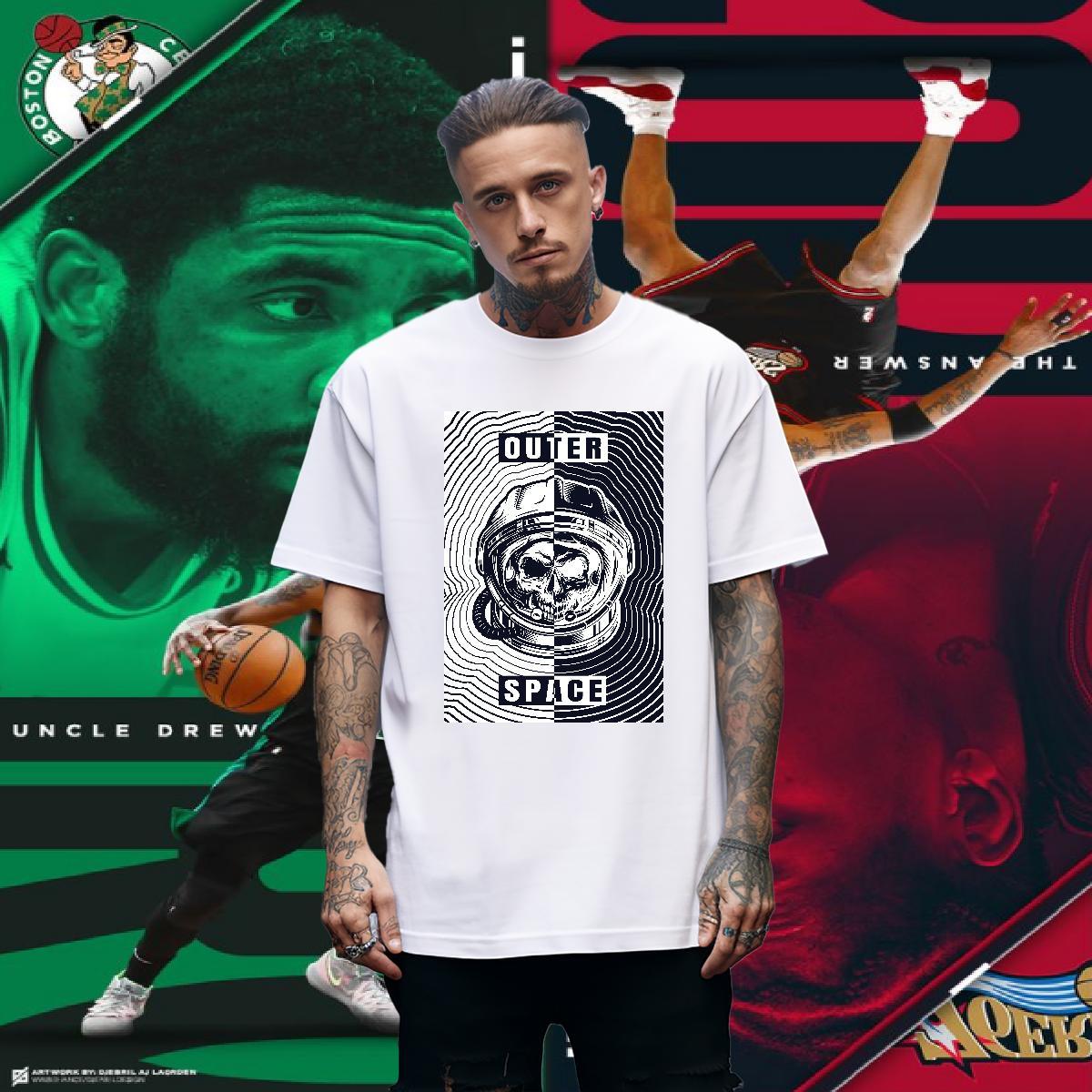High Quality T Shirt For Man 230g Pure Cotton skull Sport Black White Breathable Soft Men Tees Fashion New Tees Shirts
