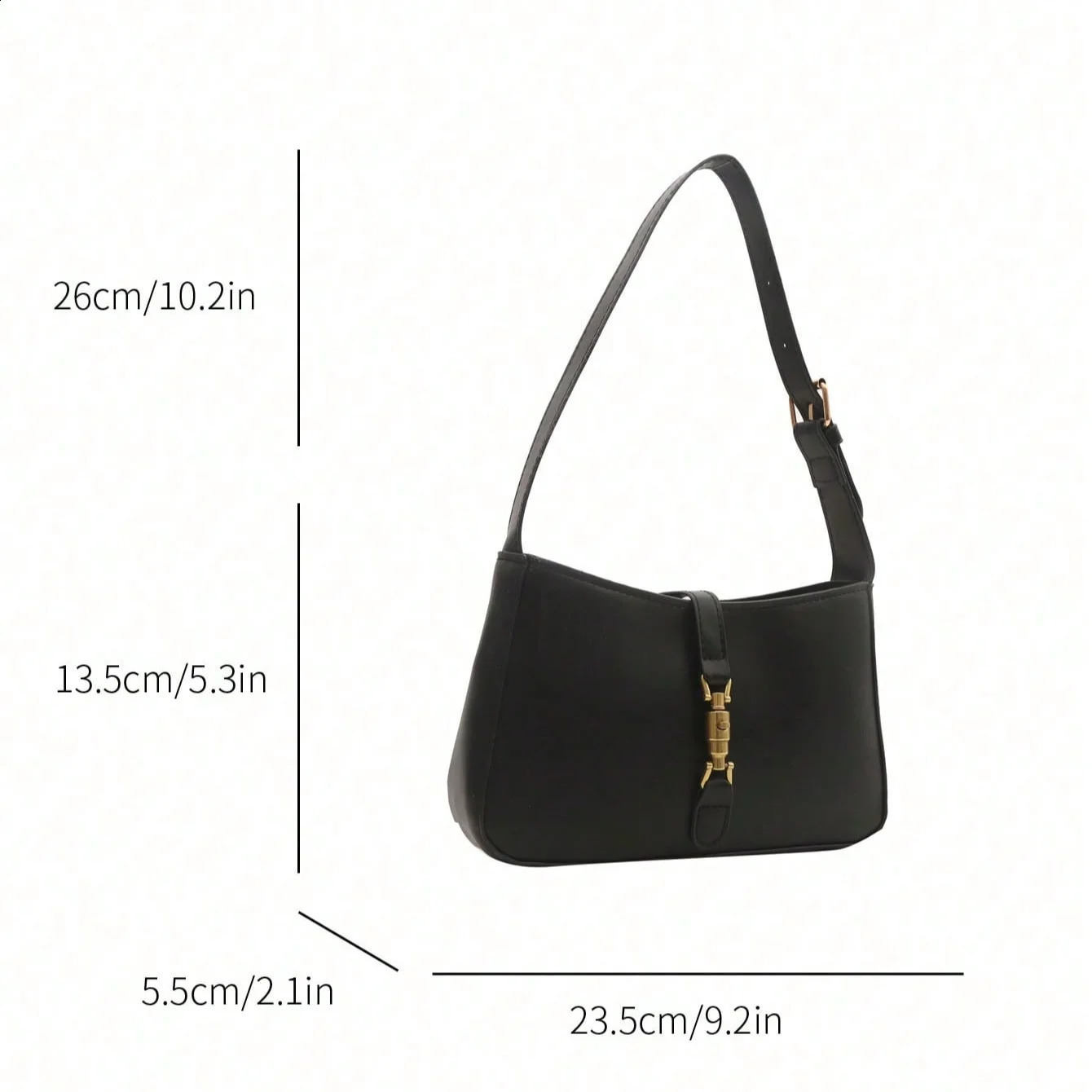Womens Stylish Handbag Mini Crescent Handbag Inclined shoulder bag Solid color Fashion Travel Vacation Bag 240823