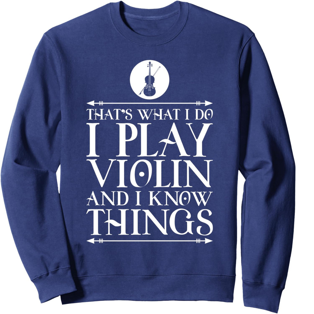 Long Sleeve Shirts for Men sweatshirt What I Do I Play Vio Things Sweatshirt T shirt Tee Streetwear Casual tops clothes