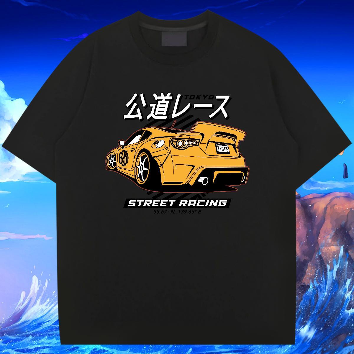 Comfortable Men T Shirts 230g 100% Cotton car Sports Casual Custom Printed Breathable Crew Neck Tshirts DIY Customized Tees Shirts